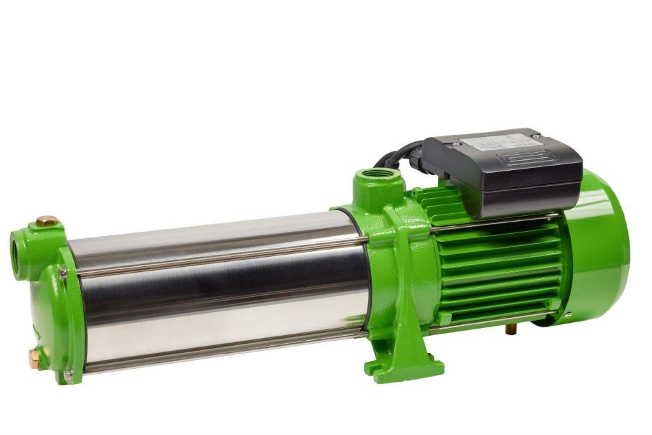 Kreiselpumpe 380 Volt 1,65 KW Gartenpumpe Edelstahl 10200 L/h, Förderhöhe 65 Meter und 6,5 Bar Druck Wasserpumpe