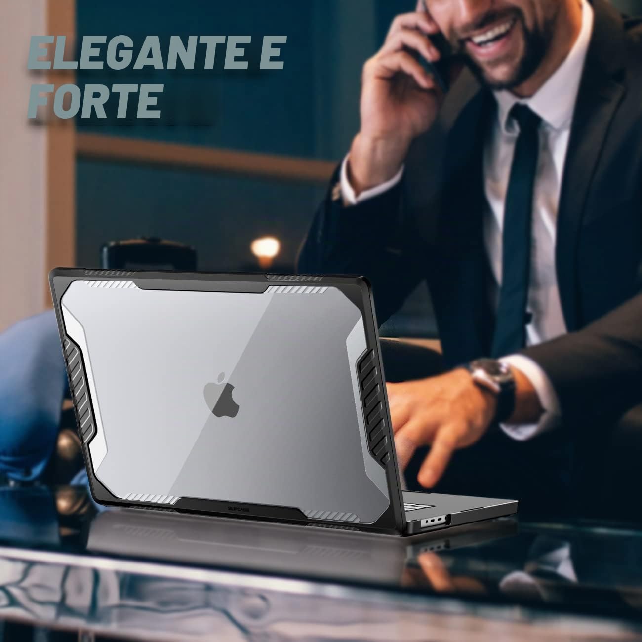SUPCASE Cover per MacBook Pro 14 pollici 2024-2021 (Unicorn Beetle), M4/M3/M2/M1 Pro/Max A3185 A3401 A3112 A2918 A2992 A2779 A2442 Custodia Rigida e Robusta per MacBook Pro 14 pollici (Nero)