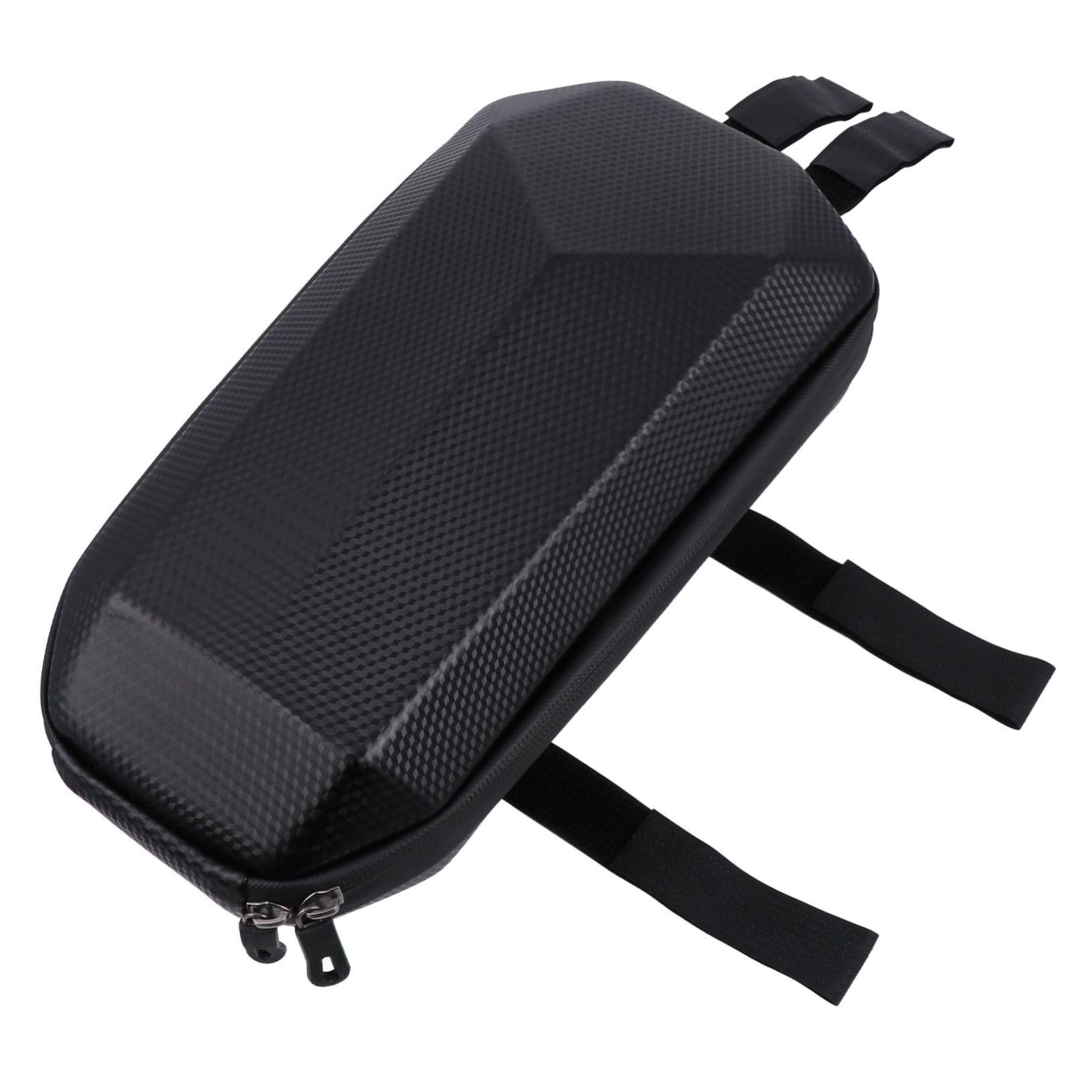 Sacoche Étanche pour Guidon de Trottinette et Vélo Électrique Pochette de Rangement Rigide EVA Capacité Spacieuse Multifonction pour Téléphone et Accessoires Fermeture Zippée
