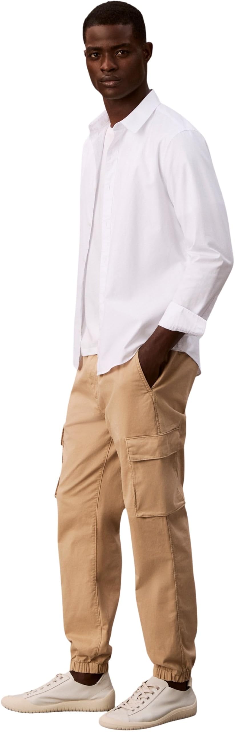 Calvin Klein Uomo Pantaloni Cargo Comfort Cotton Skinny Fit