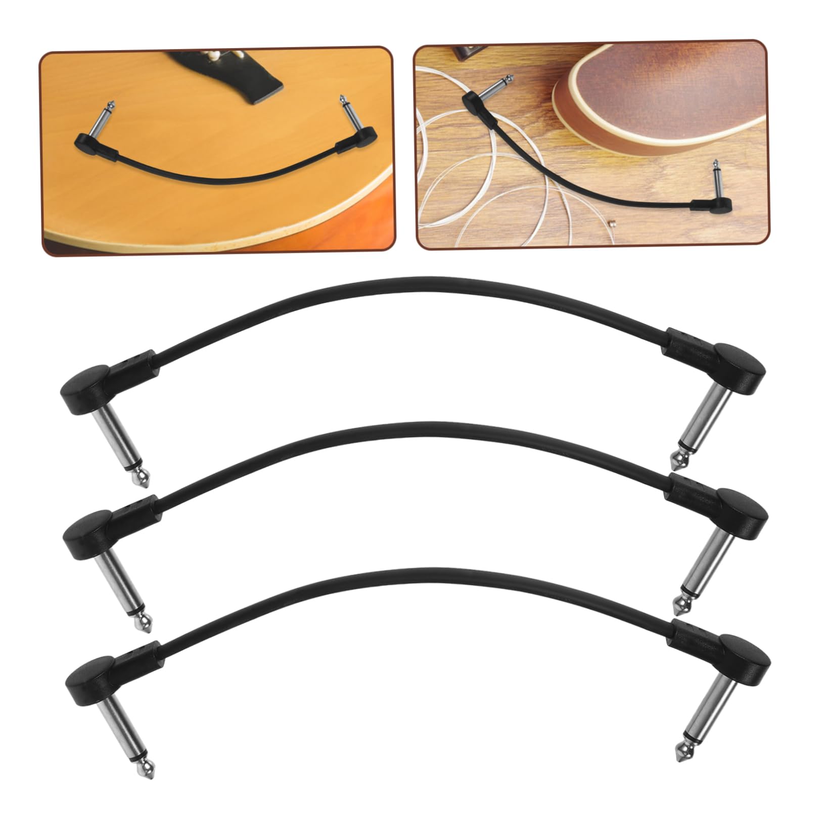 UPKOCH 18stücke Gitarren Patchkabel Effektor Verbindungskabel Für Elektrische Gitarren Robust Und Langlebig Für Pedalboards Und Effektgeräte