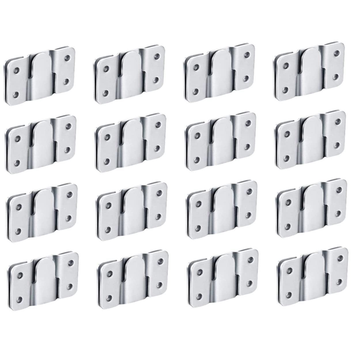Accroches cadres pour salon : créez une galerie murale stable avec 16 paires en inox