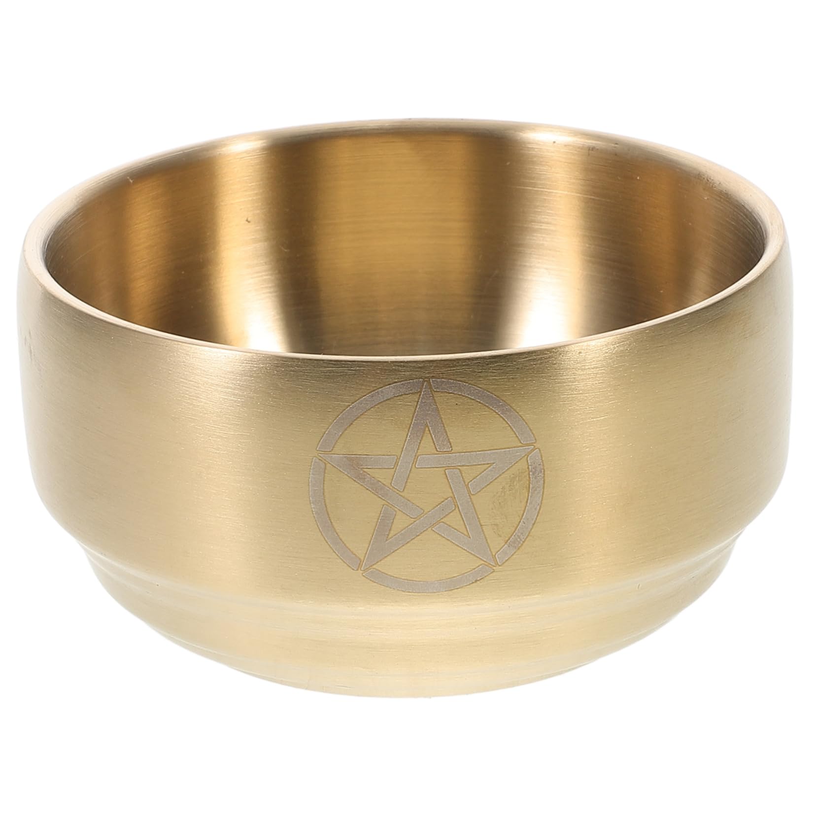 Pentagram Design Incense Burner Holder Ritual Bowl Home Decor Metal Altar Bowl