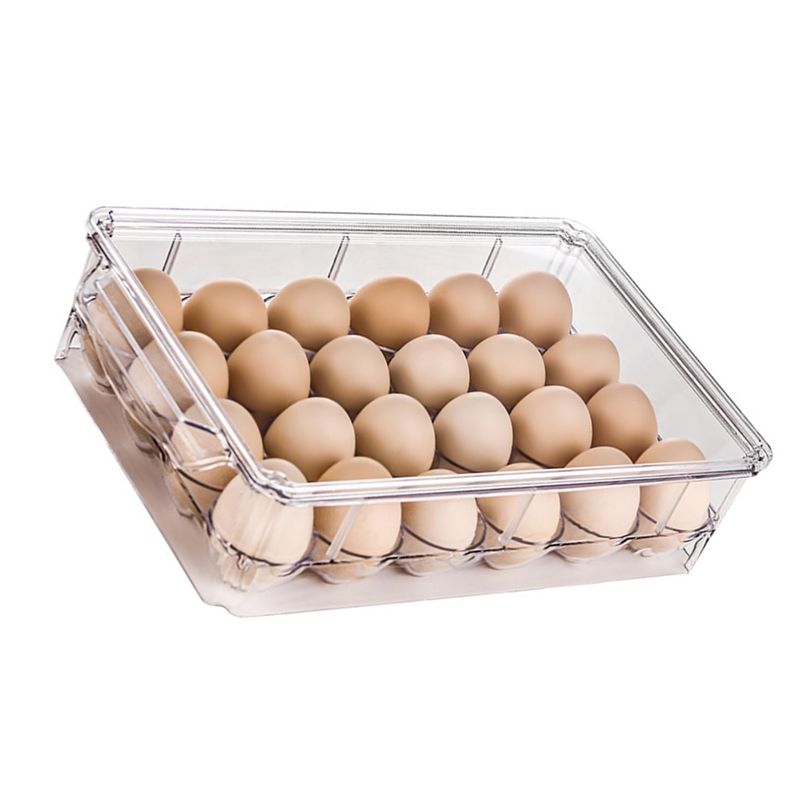 Space Saving Refrigerator Eggs Tray with 15 or 24 Slot to Store and Protect Efficiently Refrigerator Storage Box
