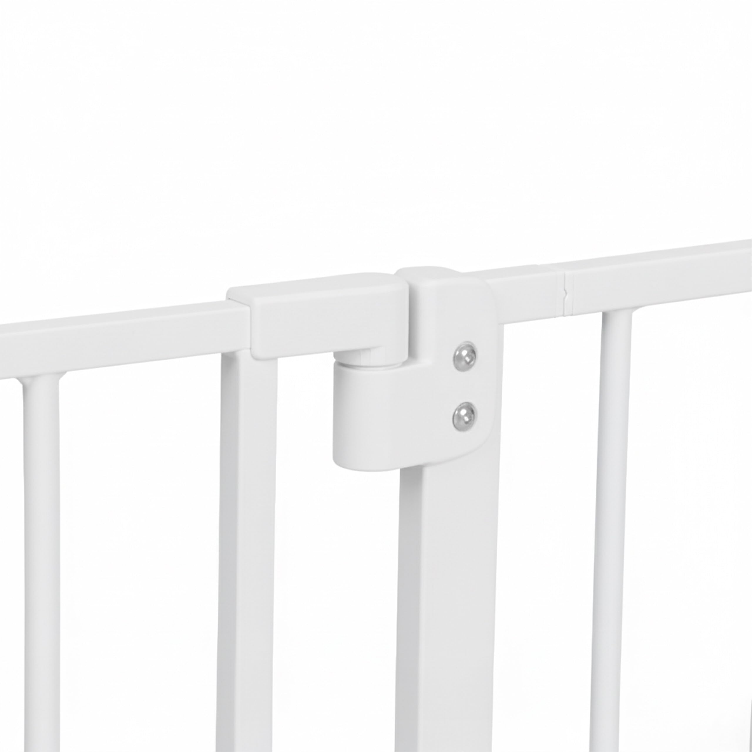 Barrière de sécurité Relaxdays, 82-87 cm, sans perçage, bébé et Enfant, escalier et Porte, barrière à serrer, Blanche
