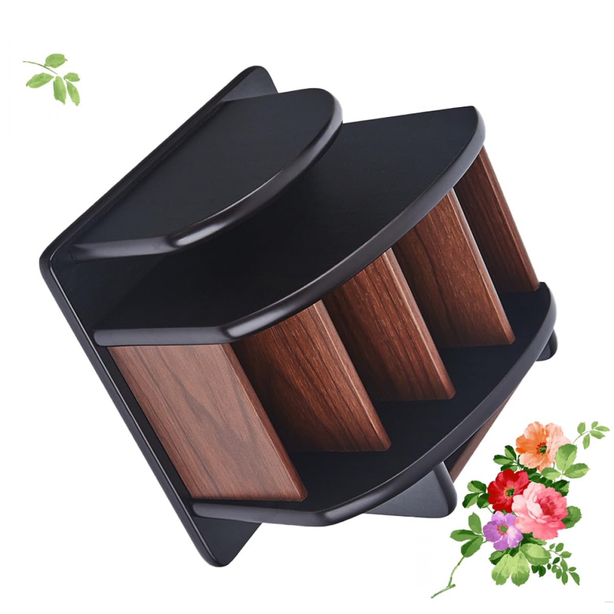 Stifthalter Holz Organizer Schreibtisch für Büromaterial für Schwarz
