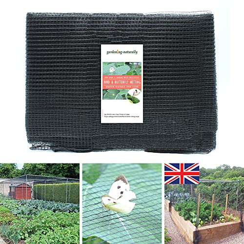 Heavy Duty Soft Flexible Butterfly Brassica Crop Protection Netting Insect Garden Mesh Netting 5mm x 7mm - Many (Soft Butterfly Protection Netting 3m x 6m)