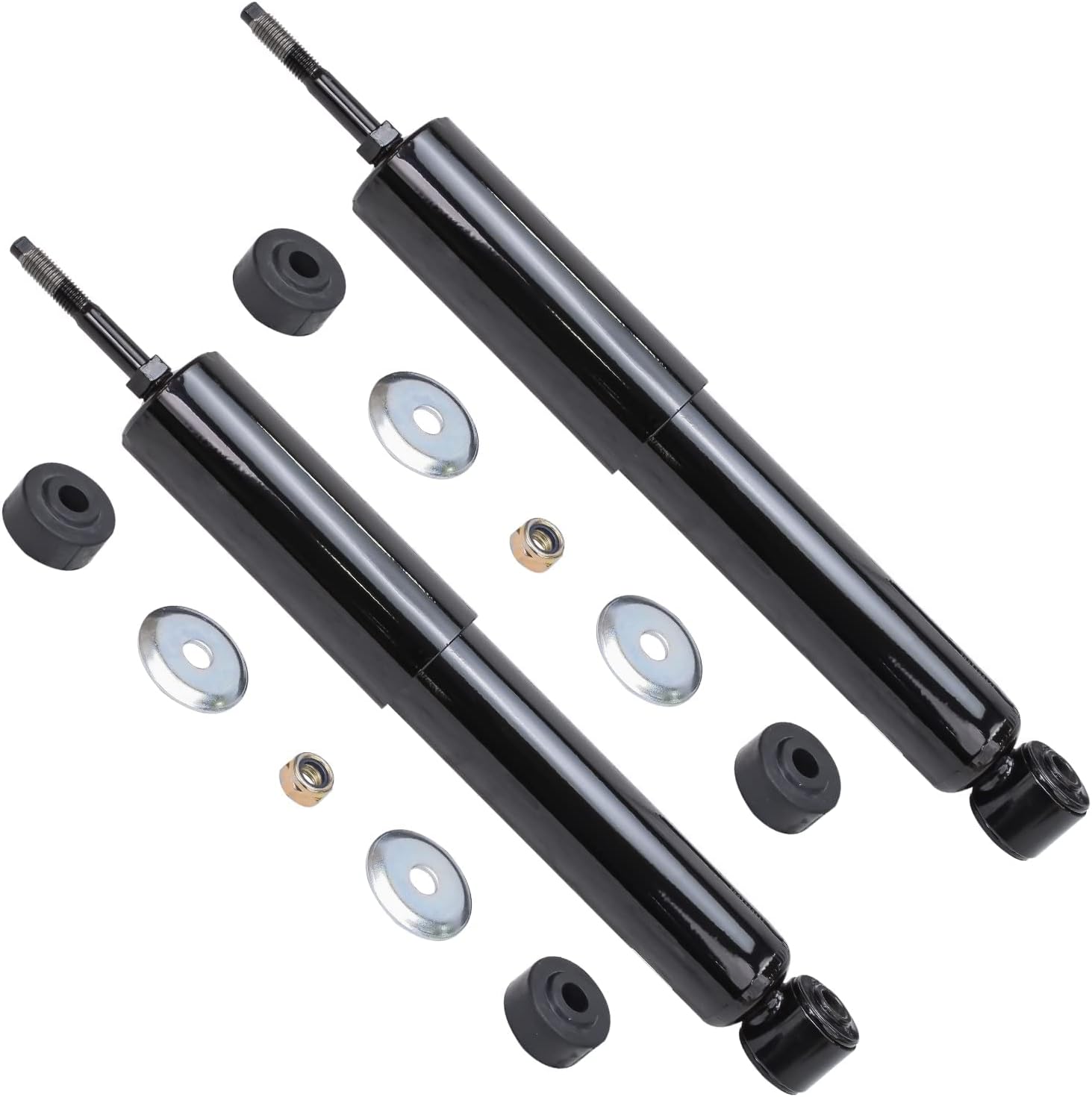 Detroit Axle - 4WD Shock Absorbers for 02-05 Dodge Ram 1500, 4 Complete Shock Absorbers Assembly 2002 2003 2004 2005 Replacement