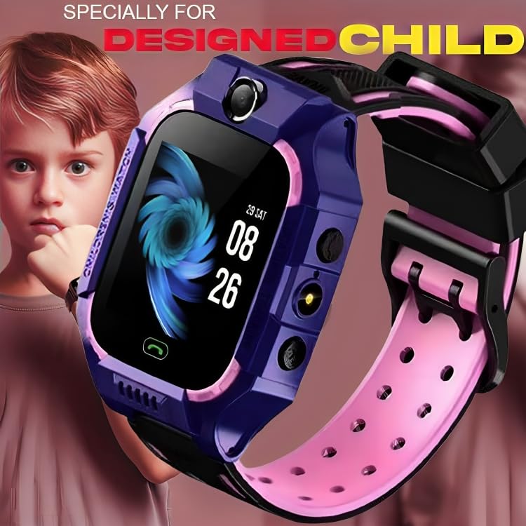 Image of GameSir Q18 Kids Smart Watch 1.44 inch TFT Display 3G / 4G SIM Support, Learning & Gaming Apps, Gift Watch, Waterproof, LBS Tracking /GPS, 2 Way Calling Smart Watch for Boys & Girls (Purple)