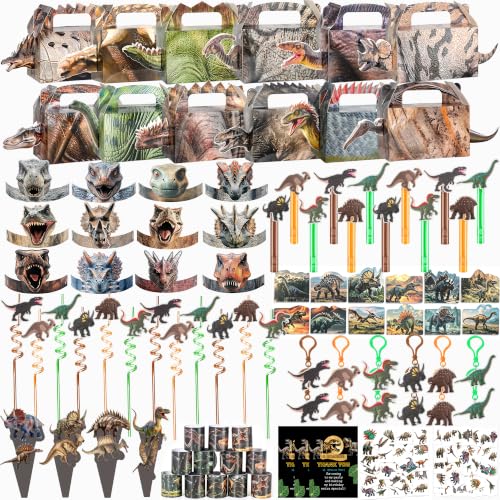 ALL IN ONE BOX-320PCS Dinosaur Favors Jurassic Birthday Party Decorations