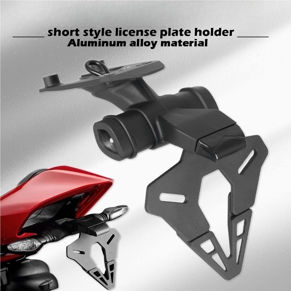 Portatarga Accessori moto Tail Tidy Staffa di registrazione del supporto targa per DUCAITI V4.S/V2.S 2025-2026