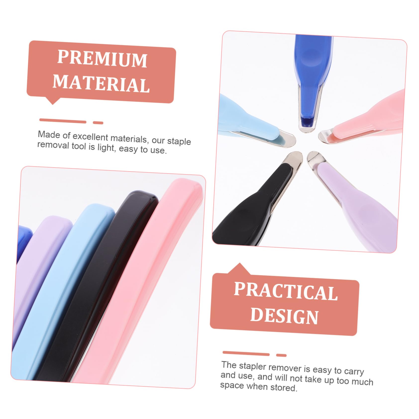 LALAFINA 15pezzi Rimozione Graffette Ergonomica Strumento Per Ufficio Stapler Remover e Facile Da Usare e Portatile Per Rimuovere Graffette e Chiodi