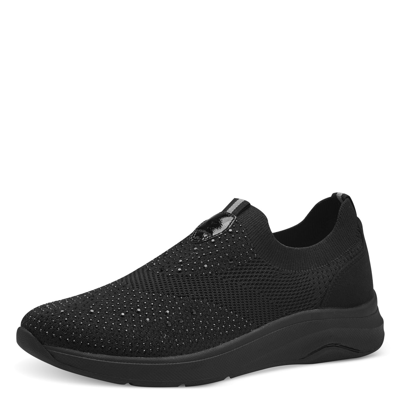 Jana Women’s Slip-On Sneakers Slip-On Vegan, Black, 6 UK