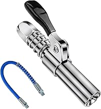 Manual Grease Gun, Self-Locking Grease Gun, Professional Grease Gun Coupler, Grease Gun Coupler, Grease Heads with 30 cm Tube, for All Grease Press