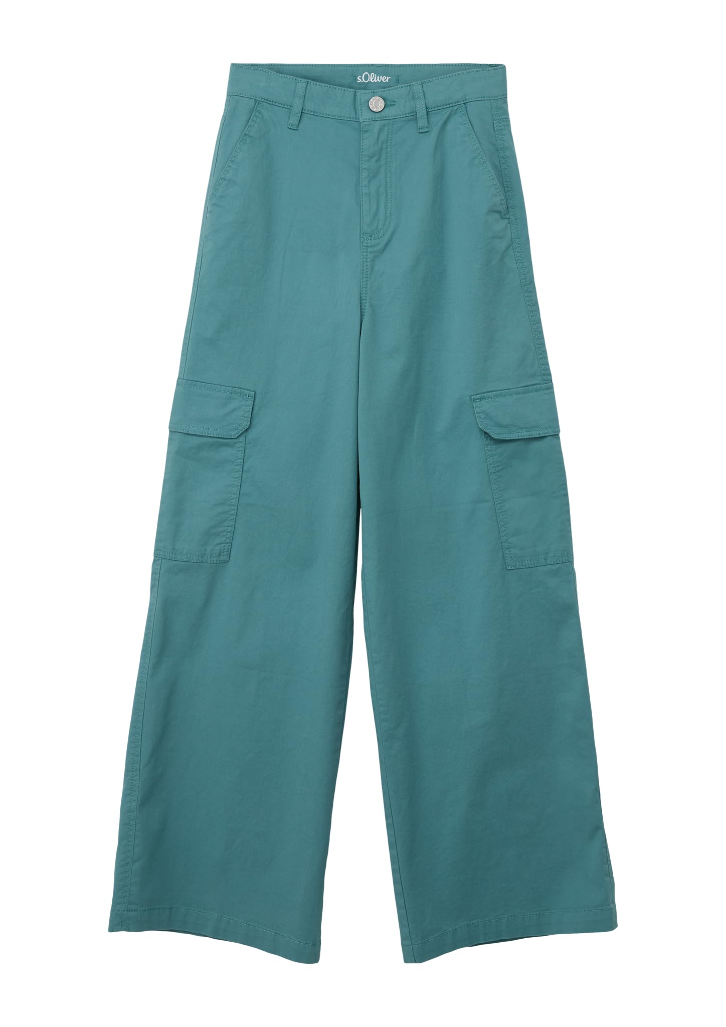s.Oliver Girls' Cargo Trousers, Wide Leg