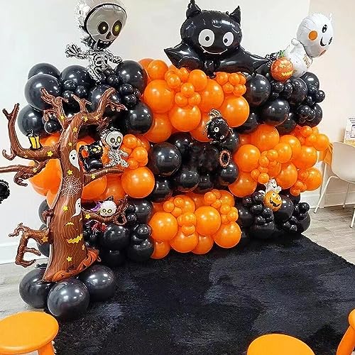 Image of 412pcs Orange Balloons 18 12 10 5 Inch Orange Balloon Garland Arch Kit Different Sizes Matte Latex Balloons for Baby Shower Christmas Birthday Festival Happy Fall-Themed Parties Party Decoration