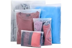 Reusable Frosted Resealable Packing Bags for Travel and Storage
