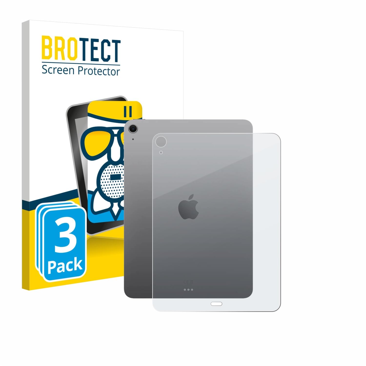 brotect 3 Pezzi Pellicola Vetro per Apple iPad Air 11" M4 2026 | (Posteriore) Opaca Protezione Schermo Made in Germany, Anti-Riflesso Durezza 9H Anti-Graffio