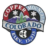 Copper Mountain – Colorado Patch – Ski Patch- CO Ski – Colorado Souvenir – Travel Patch – Iron On – Applique Embellishment 3'