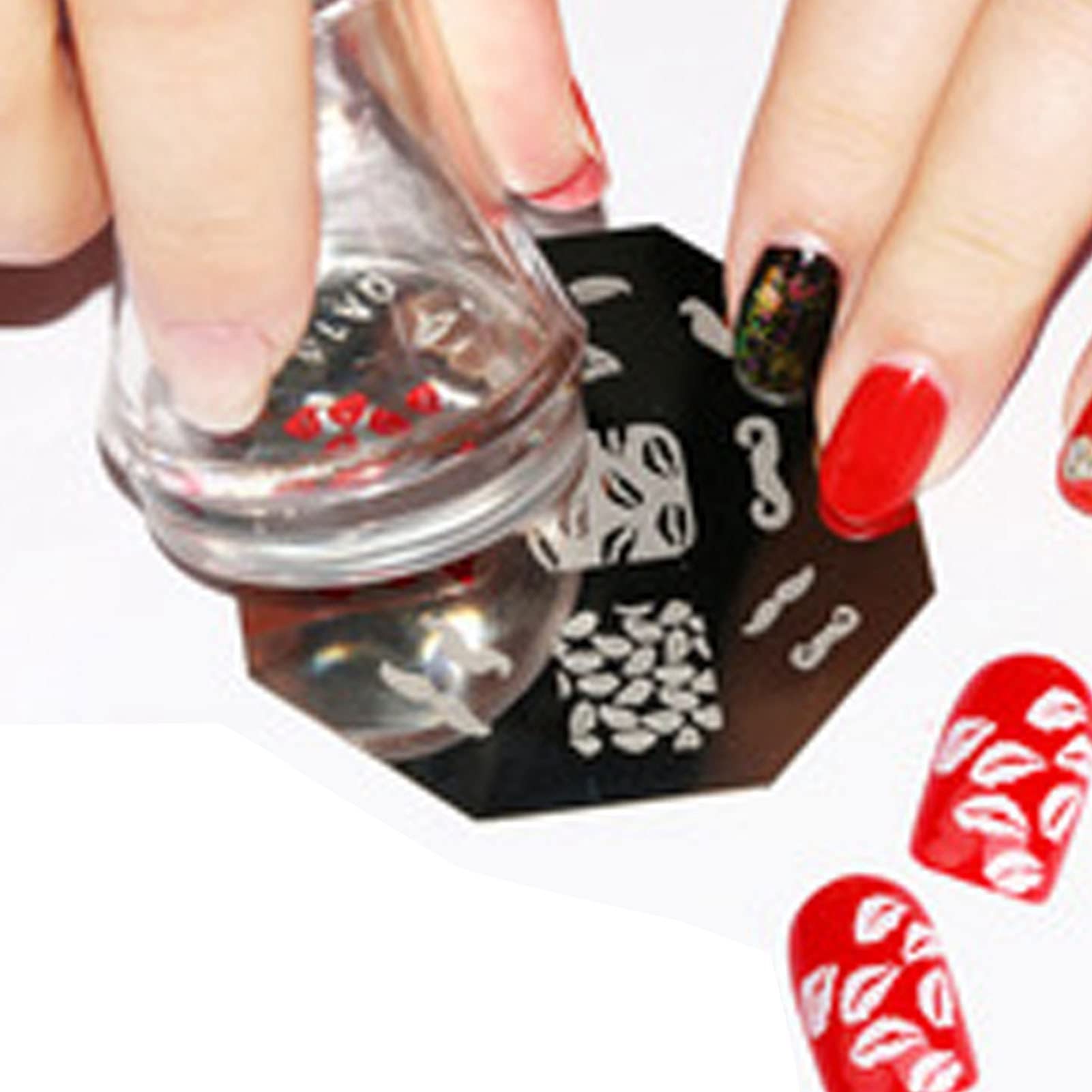 Macchina per stampante per unghie, macchina stampa portatile per nail art, facile usare per fai te (macchina con olio stampa)