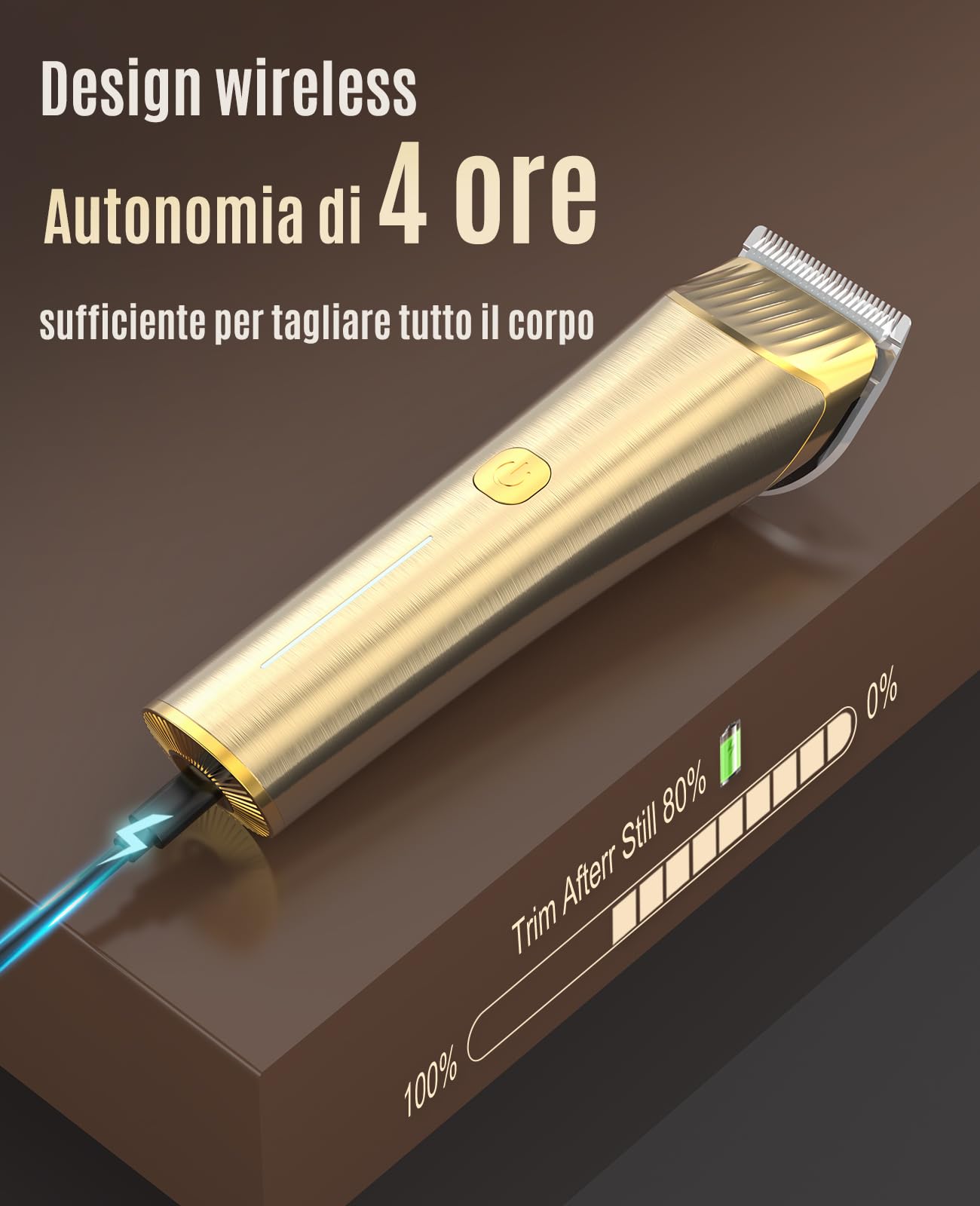 Oneisall Rasoio per cavalli pelo lungo professionale 7000RPM