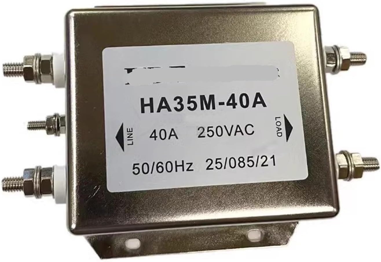 Power Filter Single-Phase Anti-Interference 250V Single-Section Filter 40A HA35M-40A electromagnetic Interference AC