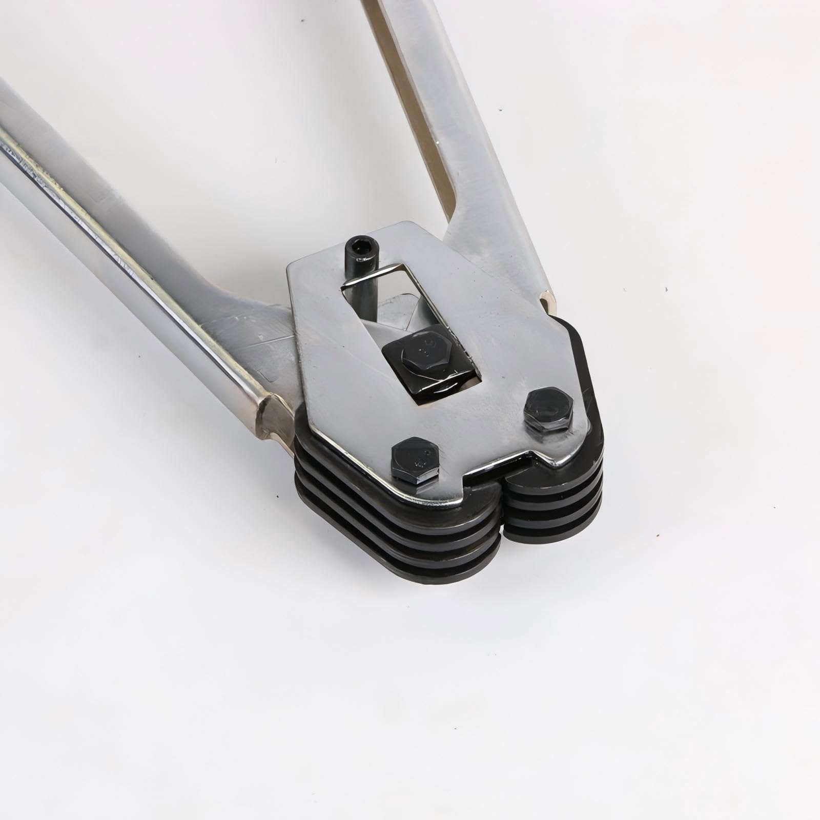 Pinza for flejar cromada, pinza for herramienta for PET Fácil de transportar | Alicates for engarzar Adecuados for espesores de 0,6 a 1,0 mm y anchos de 12 a 16 mm