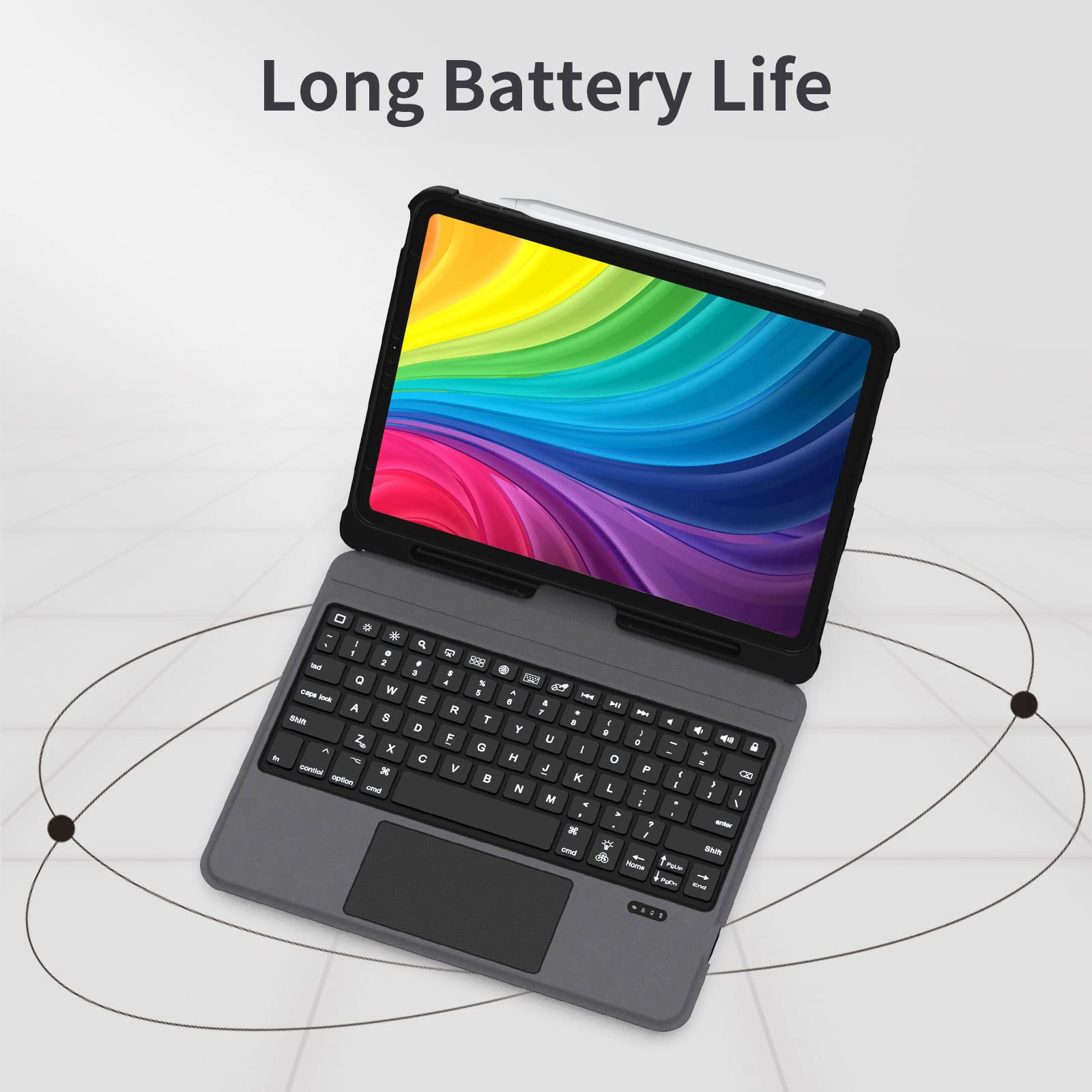 DOKYW iPad Pro 11 inch Case with Keyboard, Magnetic Detachable iPad Air 5th/4th Generation Case with Keyboard, Backlit iPad Pro Keyboard Case 11 inch (4th/3rd/2nd/1st Gen) with Trackpad, Pencil Holder