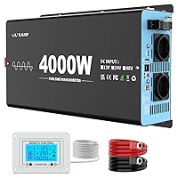 OLTEANP 4000W Inverter Onda Sinusoidale Pura da 12V a 230V Convertitore di Tensione