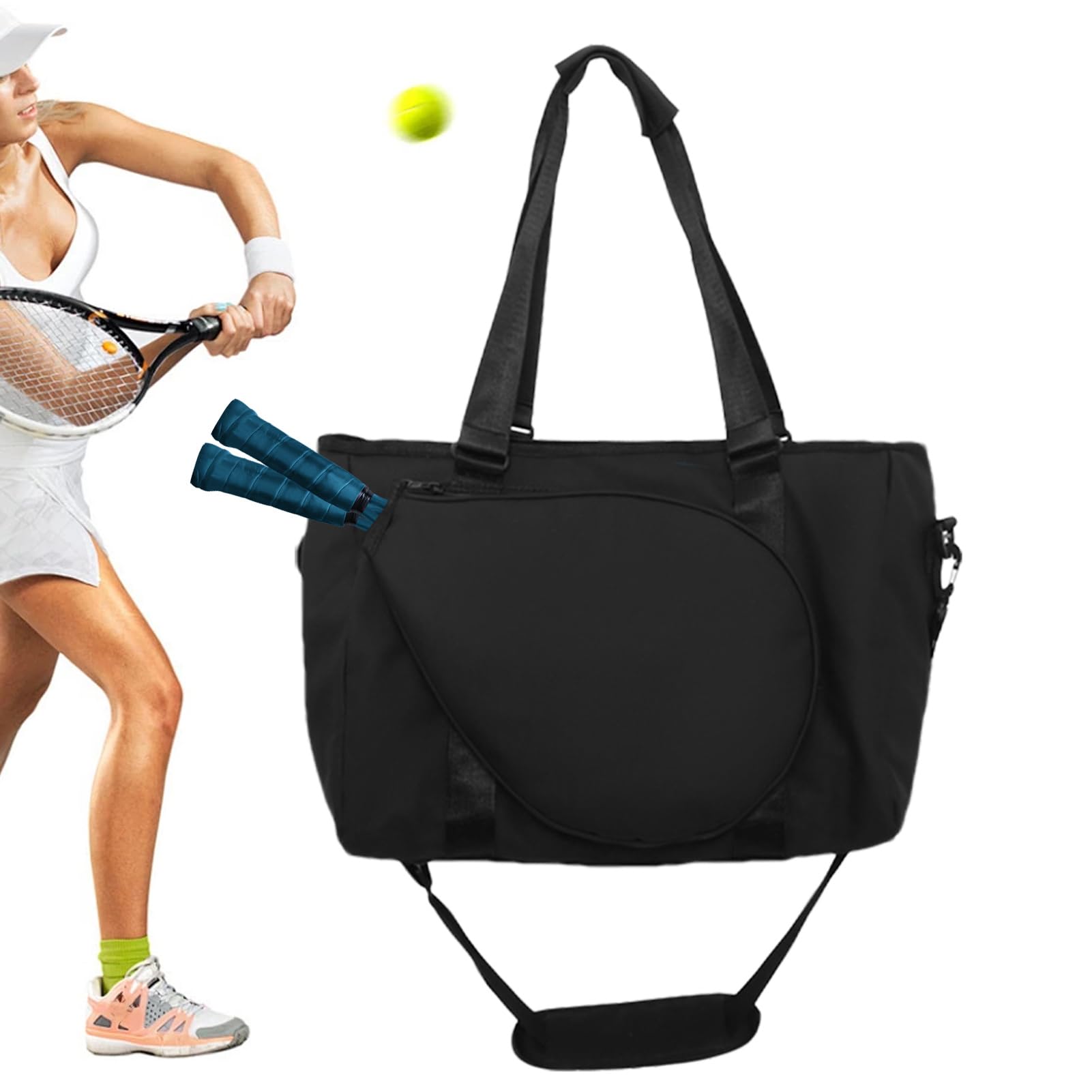 Générique Torba tenisowa, przenośna torba Duffle - rakieta transportowa | do tenisa baseballowego badminton baseball siłownia sporty na świeżym powietrzu szkoła mężczyźni kobiety