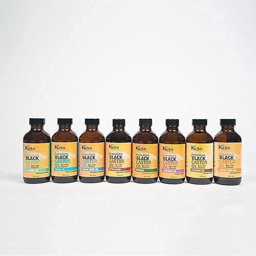Miniatura 2 de Kuza Aceite de ricino negro jamaicano para la piel y el cabello - Aceite de coco, 4 onzas líquidas
