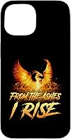 Vista 6 de Funda de regalo motivacional para iPhone 16 From the Ashes I Rise Phoenix Bird