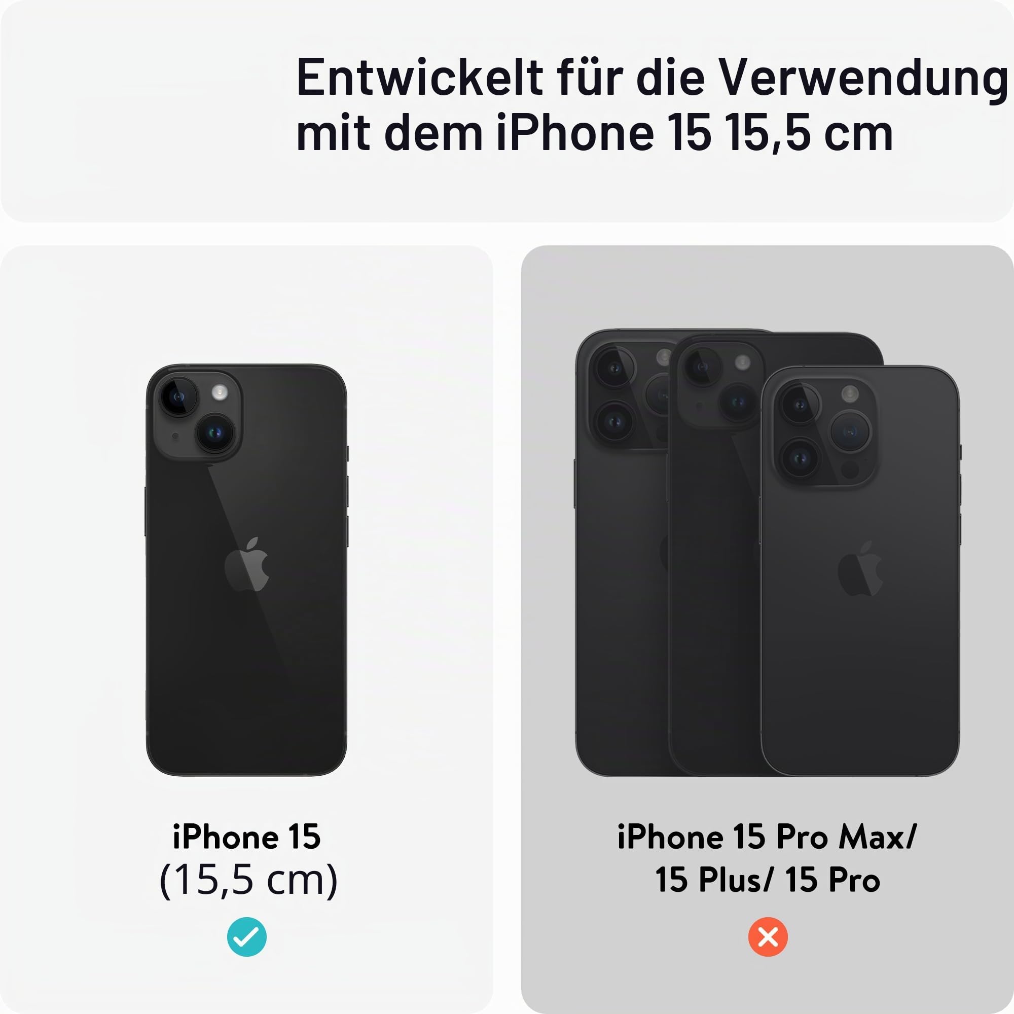 Mous Transparente Hülle für iPhone 15, Kompatibel mit MagSafe - Klarheit - Stoßfest & Kratzfest