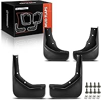 Vista 18 de A-Premium Juego de 4 unidades de guardabarros con accesorios compatibles con Ford Focus 2012-2016, Sedán, color negro, delantero izquierdo derecho