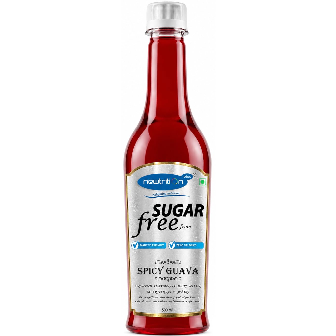 newtrition plus redefining nutrition Spicy Guava Flavored Sugar Free Syrup (Zero Calorie, Keto Friendly) 500 Ml - Liquid-image-44