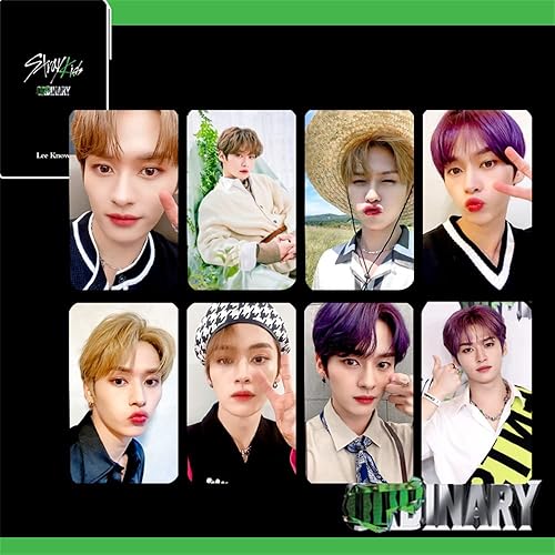 Miniatura 8 de Kpop Stray Kids - Álbum de tarjetas de fotos extrañas para niños, tarjetas de lomo extrañas, juego de postales de Felix Hyunjin Han Leeknow, regalos