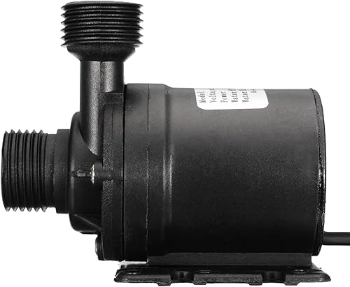 Miniatura 5 de Bomba de agua sumergible de 12V, Bomba de circulación de fuente sin escobillas, Bombas centrífugas de rosca macho de 12 '', Bombas de acuario