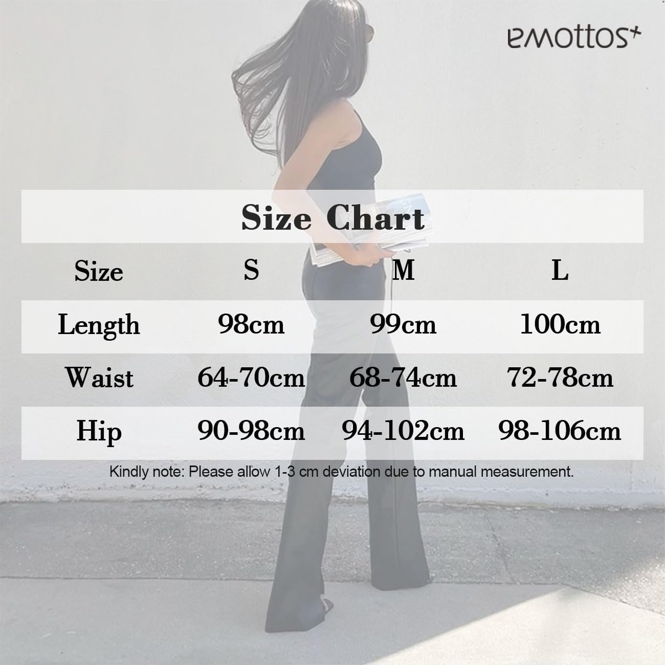 Femmes Faux Cuir Pantalon, Taille Moyenne Pantalon Jambe Droite avec Bretelles Ajustables, Jean Slim Fit PU Streetwear avec Split Bottom pour Nightclub Party, Noir, S-L