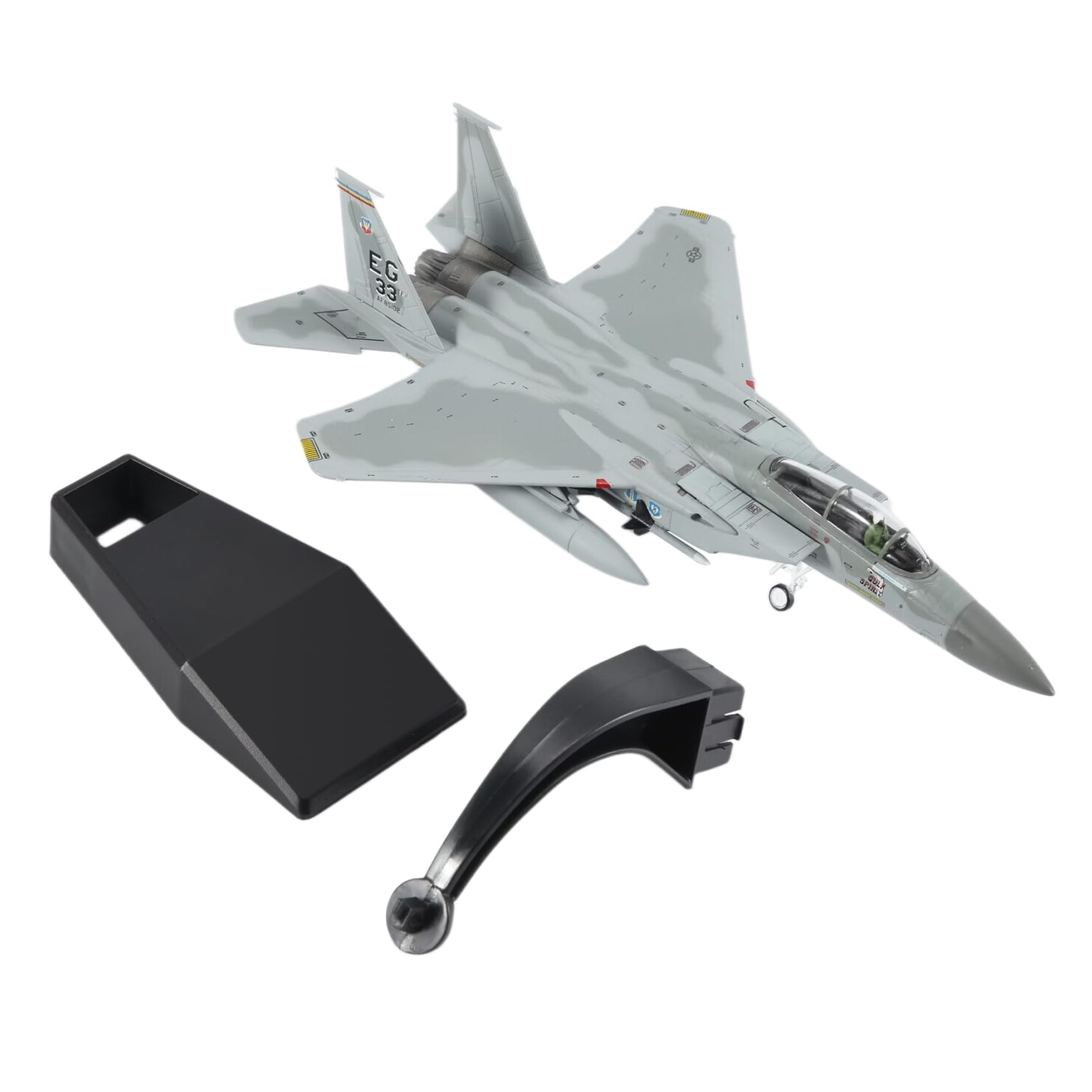 Jevina 1/100 Échelle moulée sous Pression Avion F15 American Navy Avion Modèle pour Collection Cadeau Maison Salon