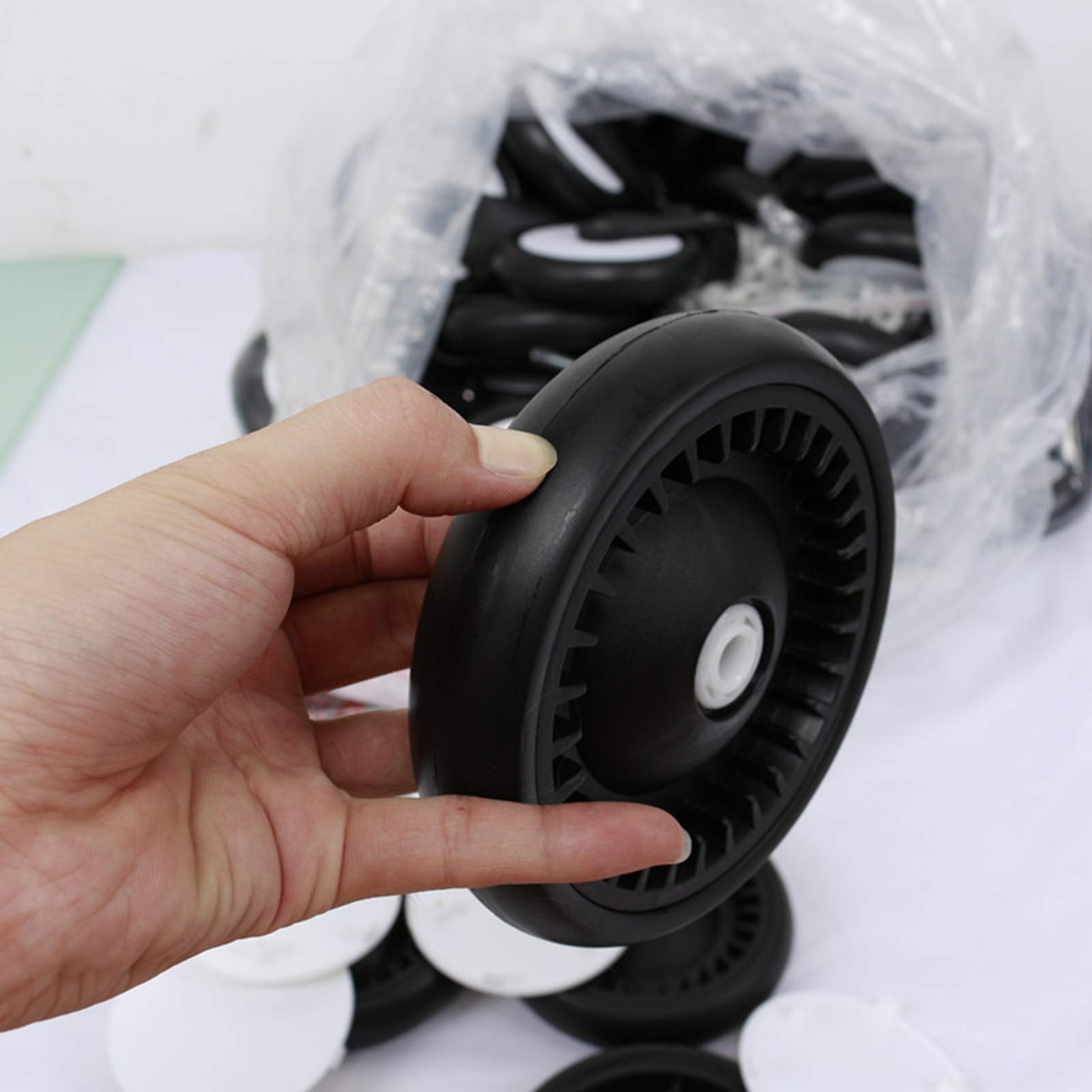 Ruedas giratorias de repuesto para cuna de bebé, ruedas giratorias compatibles con ruedas delanteras Yoyo