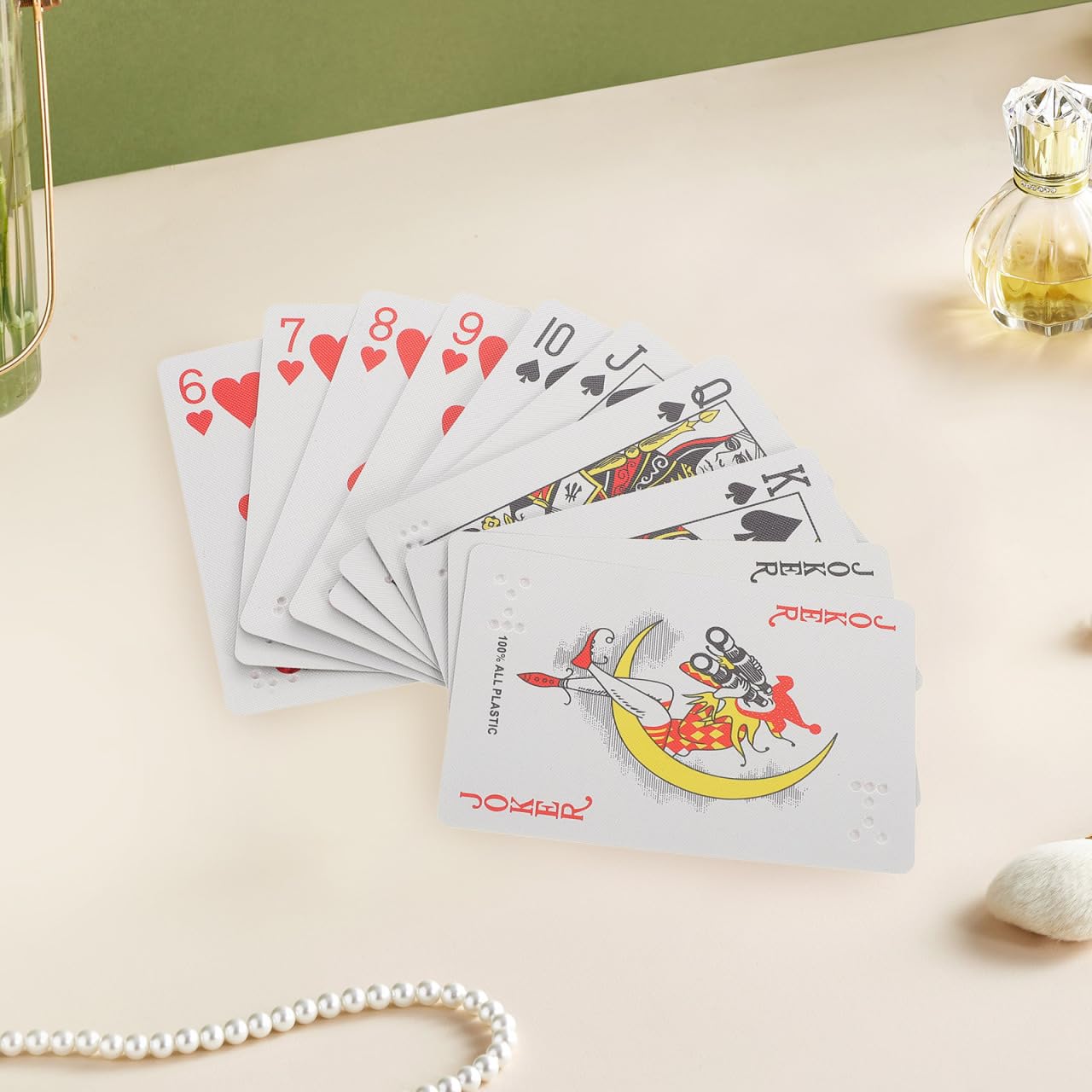 GALPADA Braille Playing Cards for Impaired Adults Multi Colour Paper Poker Set including Tactile Markings for Inclusive Games and Disability Aid - Image 4