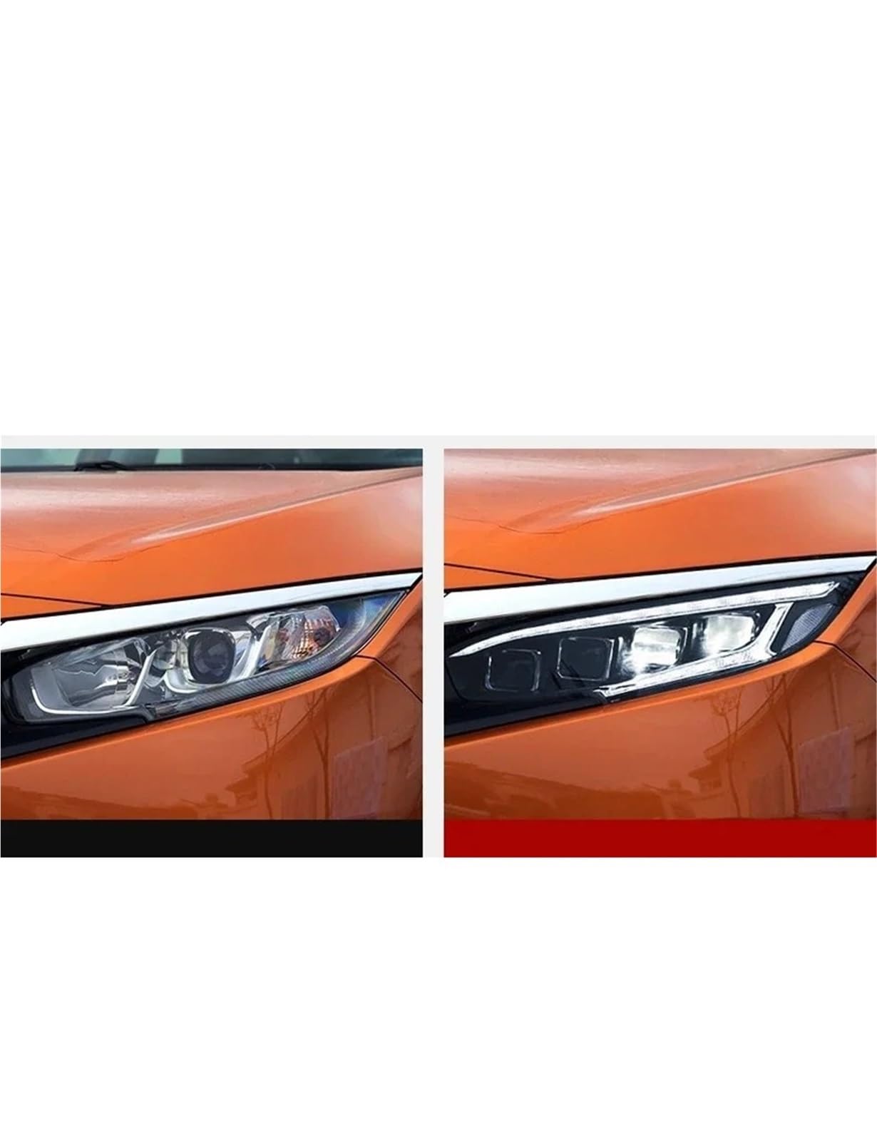 Faro Anteriore per Auto per Honda Civic di Decima Generazione 2016-2021 Faro proiettore Luce Diurna Accessori automobilistici Luci per Auto Gruppo Ottico per Auto