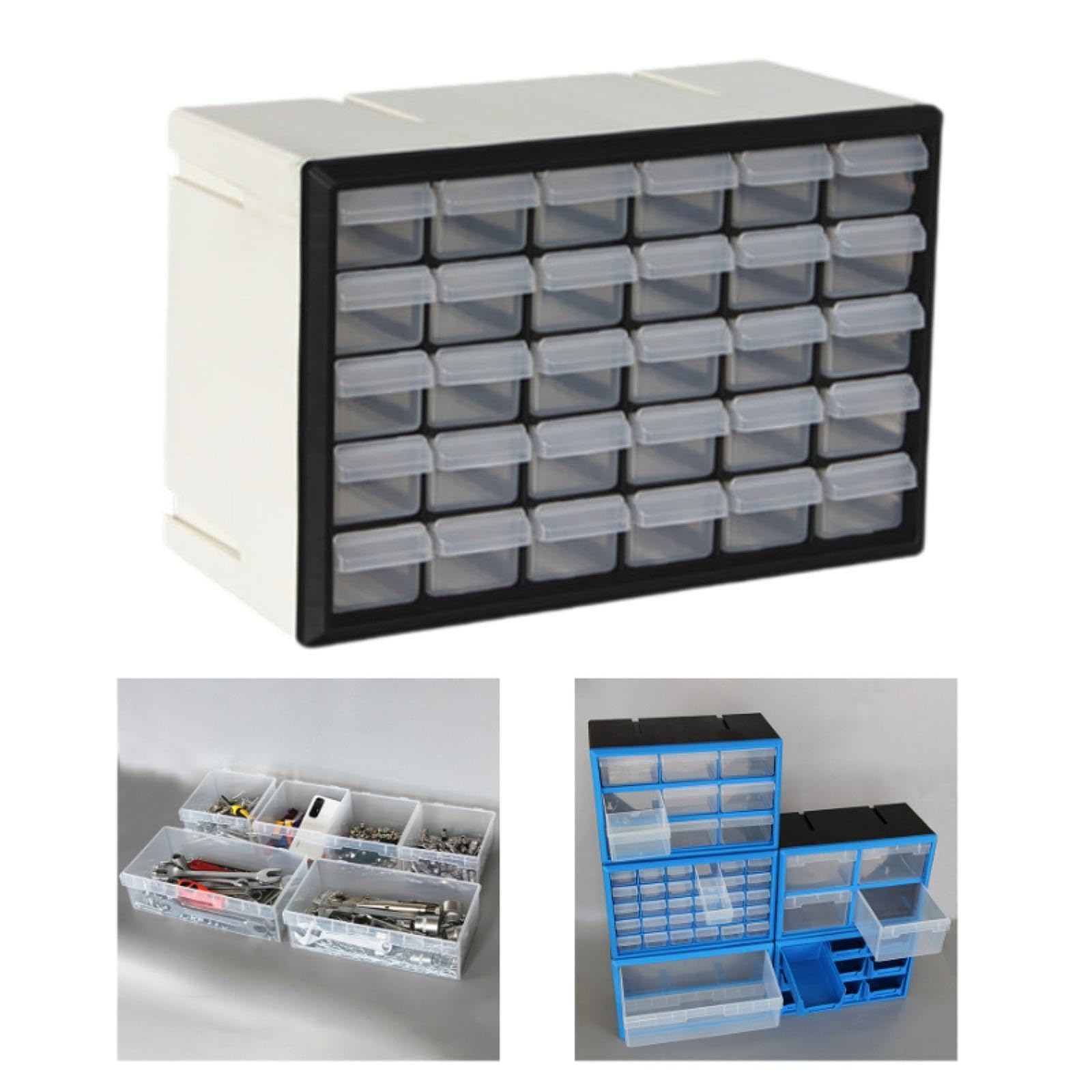 Cajón Organizador para Guardar Objetos Pequeños, Y Tornillos (9 Compartimentos), 30 Cajones