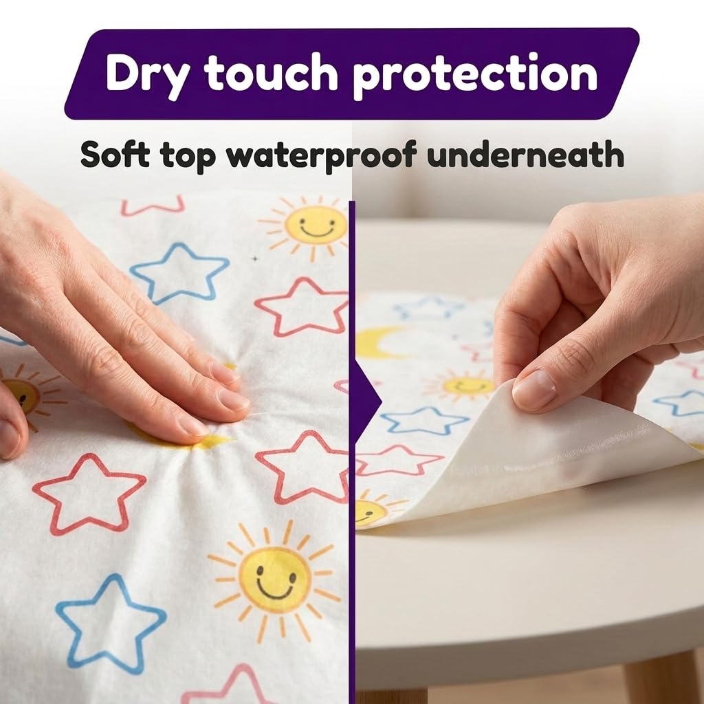 Mighty Clean Baby - Fundas desechables para asiento de inodoro, 22 fundas impermeables grandes para niños pequeños, niños y adultos, 2 paquetes de 11 fundas