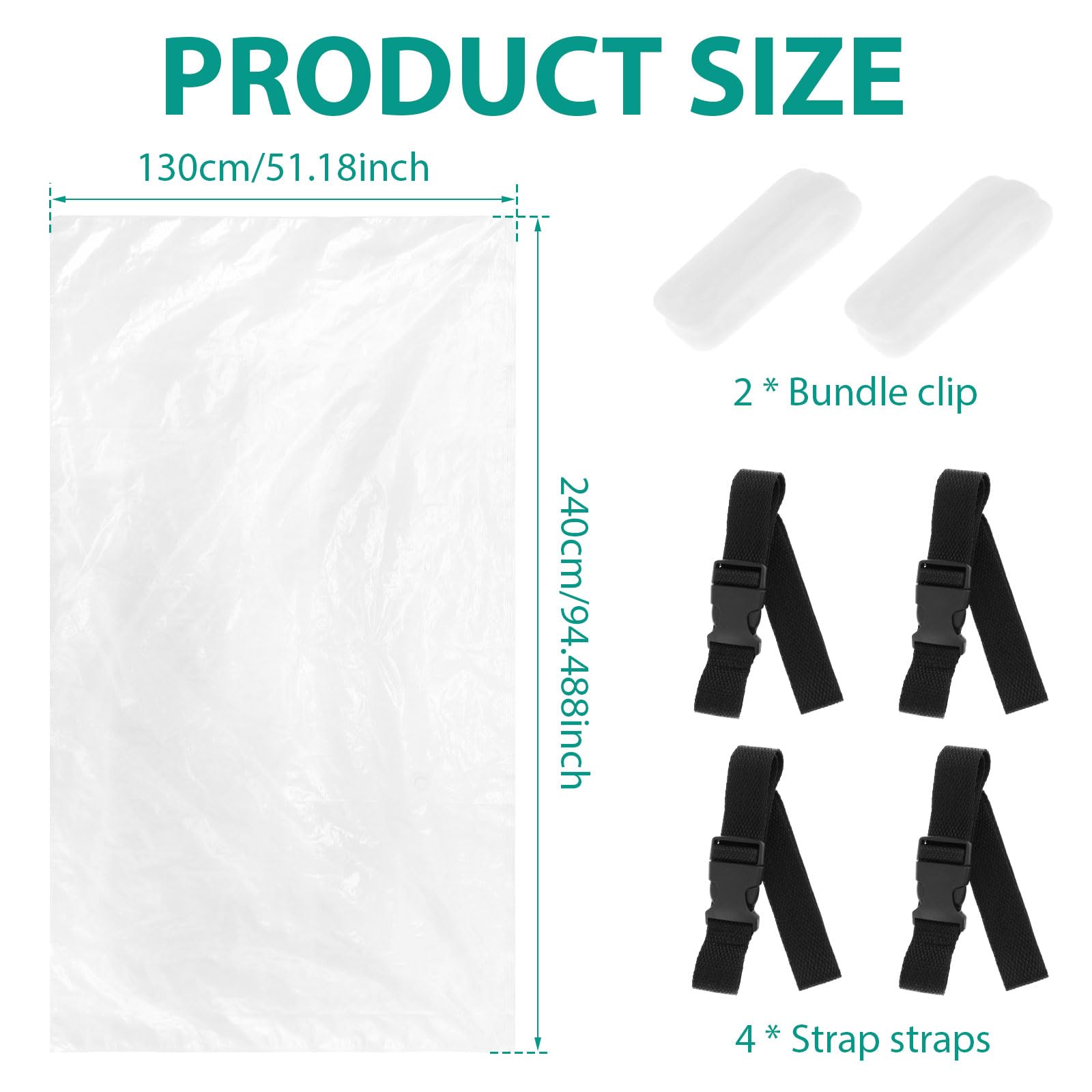 Mattress Vacuum Bag, Leakproof Vacuum Seal Mattress Bag, Transparent Vacuum Mattress Bag Sealed Mattress Compression Bag for Moving and Storage