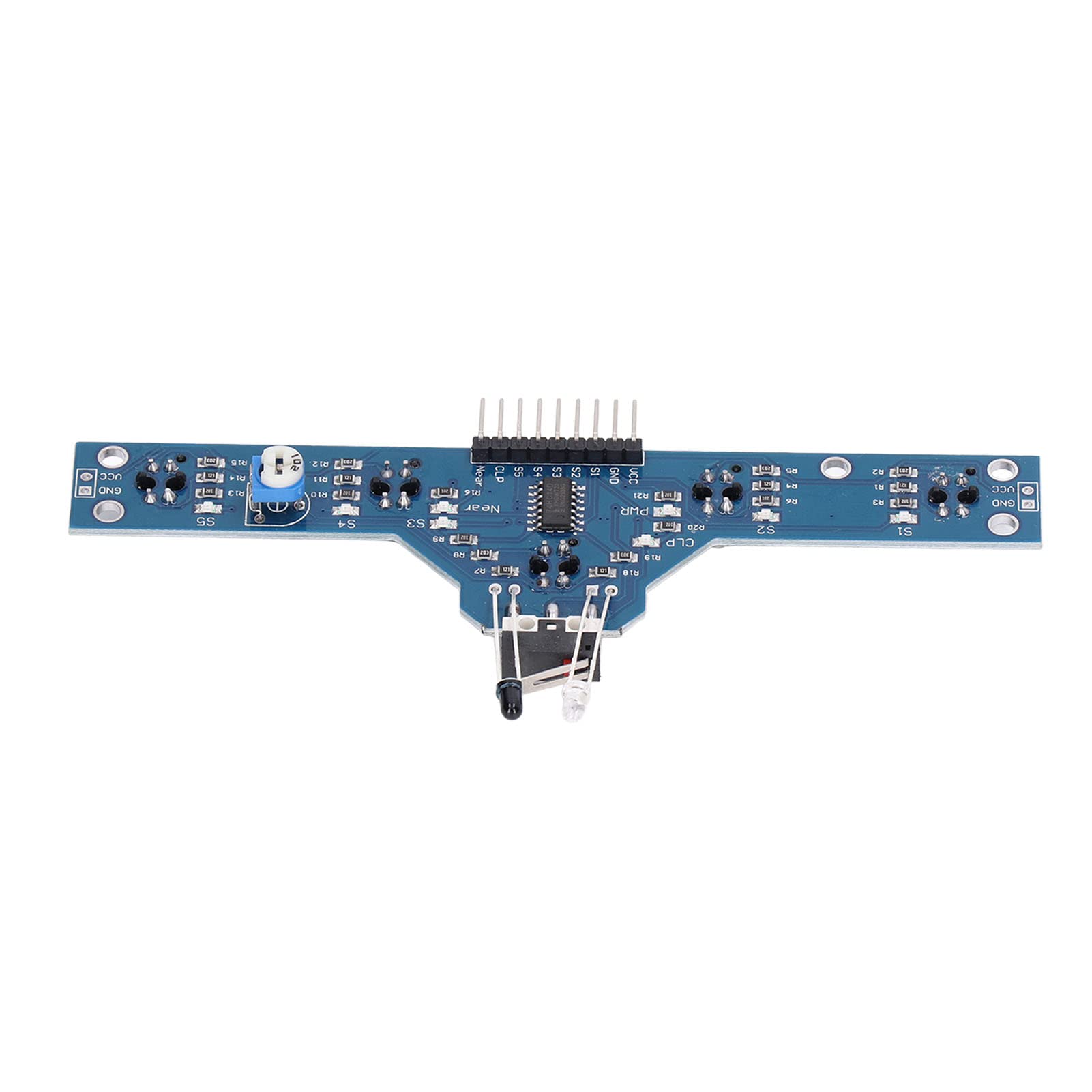 Respicefinem Line Track Modules Infrared Sensor Module 18. 0×9. 0×2. Infrared Sensor Module Obstacle Avoidance Channel Tracking for Smart Car Toy Robot Indicator Channel