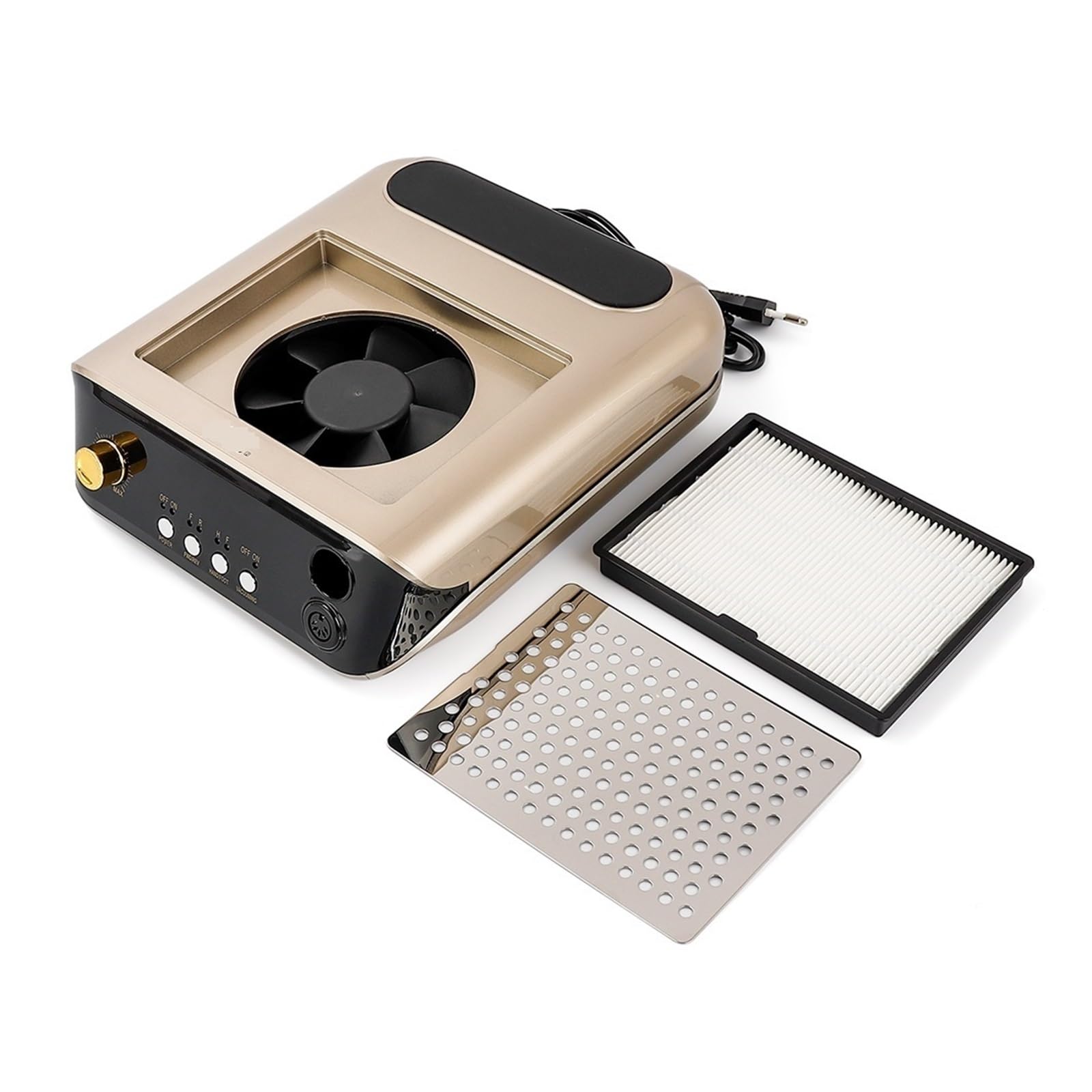 Limpiador recolector de polvo uñas 2 en 1, 65W, taladro eléctrico 2500RPM, máquina manicura, Kit brocas, herramientas decoración Para salón o en casa