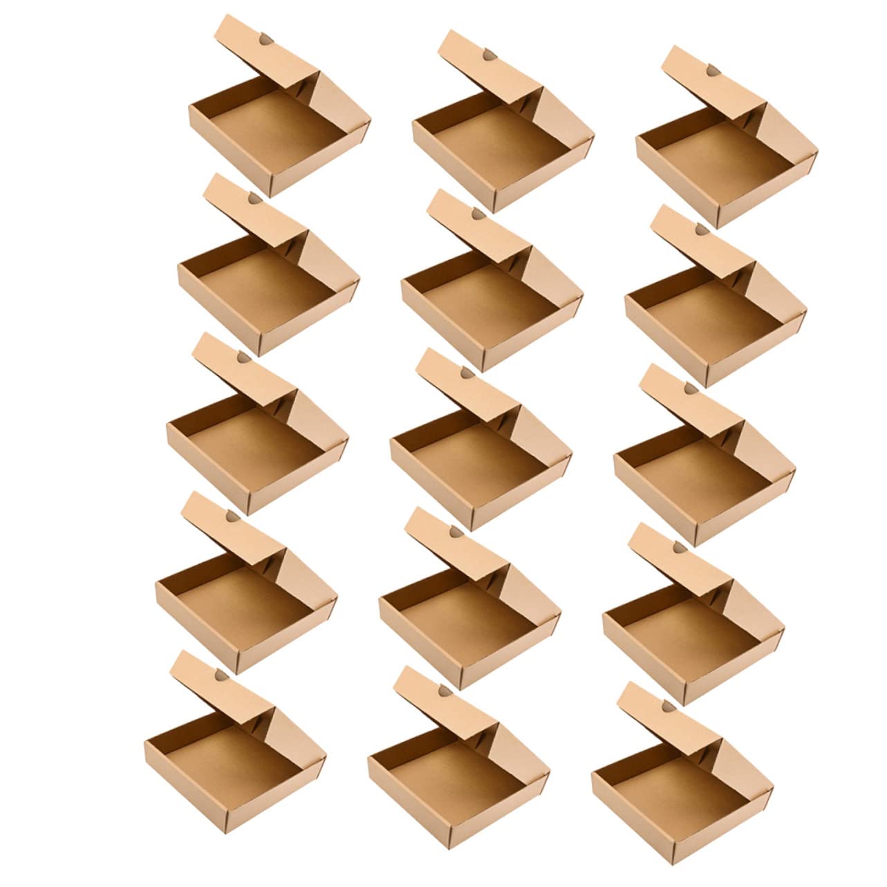 STOBAZA Pizza Paper Boxes 15 Pack Takeout Container for Restaurant and Home Storage
