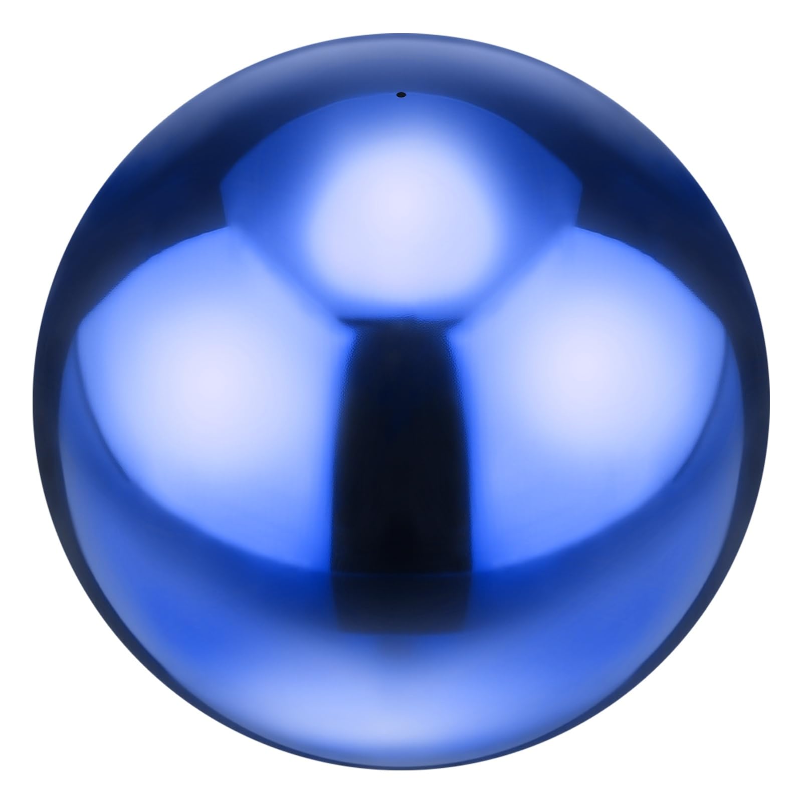 M METERXITY 1-Pack Gazing Globes 12 in 201 Stainless Steel Ruby Blue
