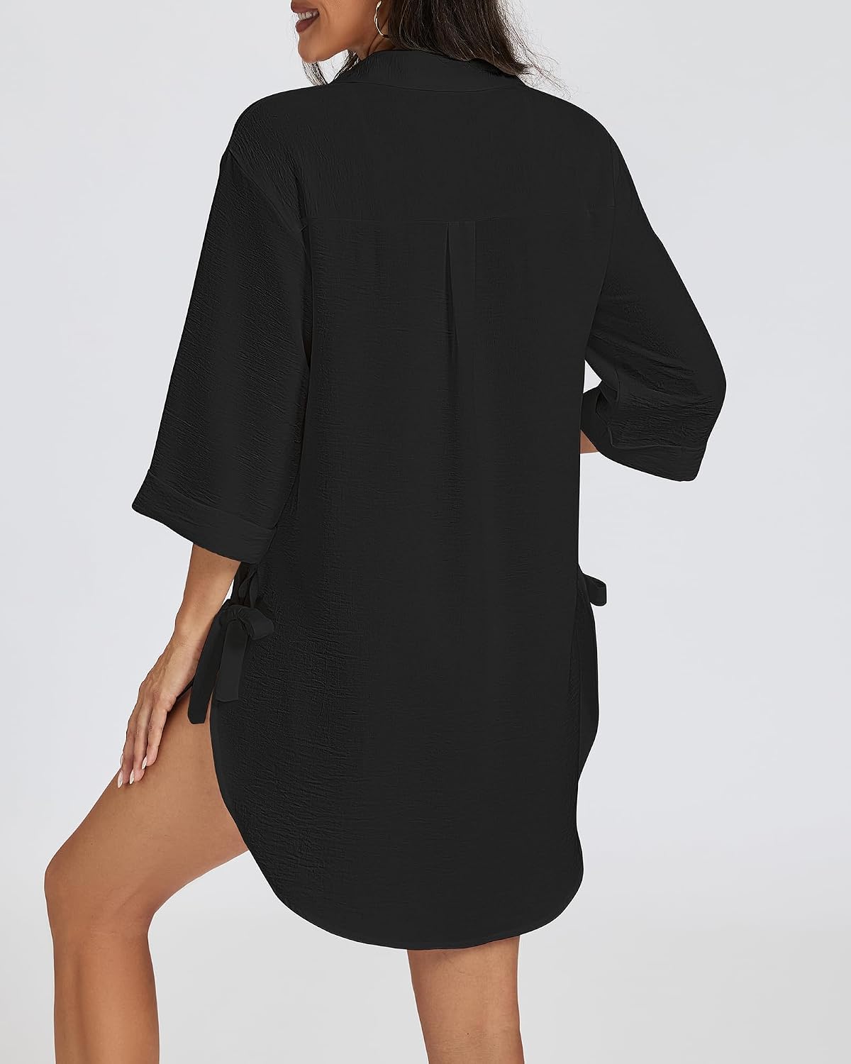 Bsubseach Swimsuit Coverup for Women Shirt Dress Beach Cover Ups Vacation Outfits with Side Straps